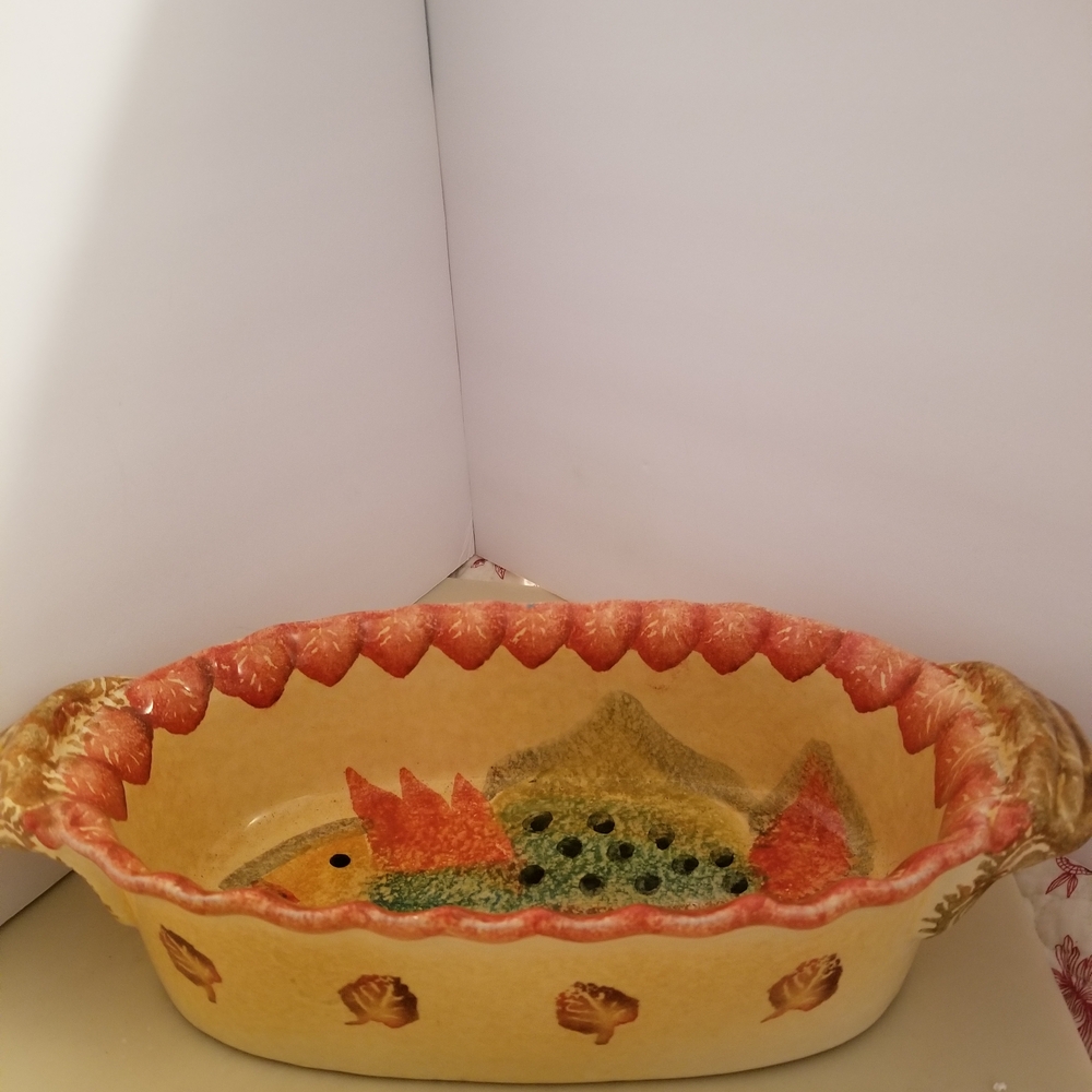 Decorative Ceramic Fish Bowl - Multicolor